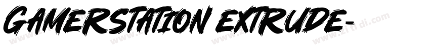 GamerStation Extrude字体转换